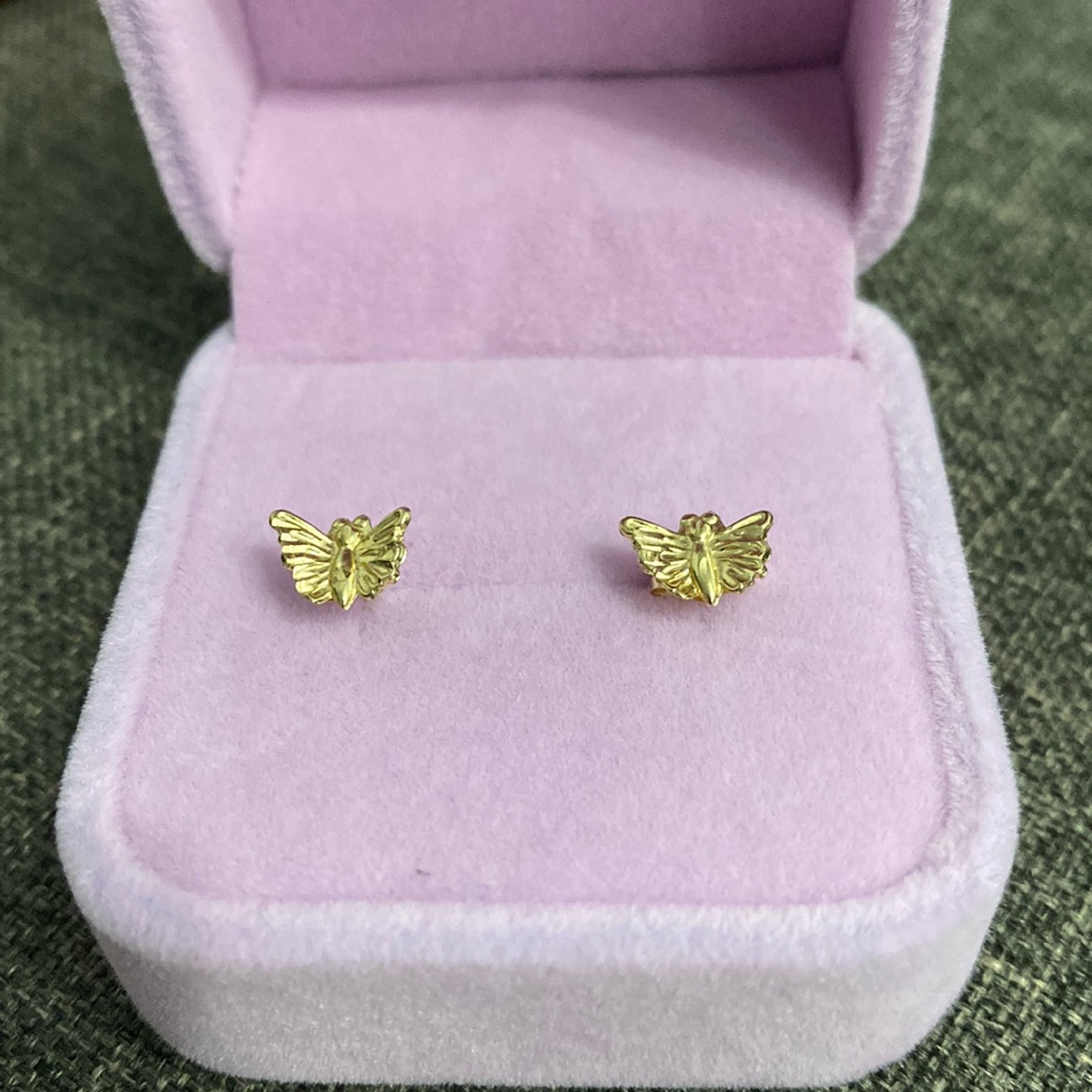 14kt Butterfly Earrings